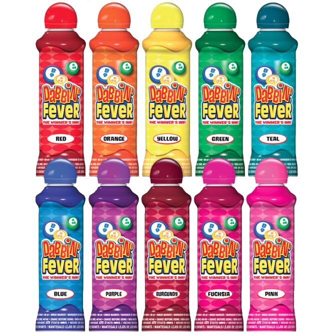 Dabbin Fever 80ml Fuchsia Bingo Dabbers - 12PK